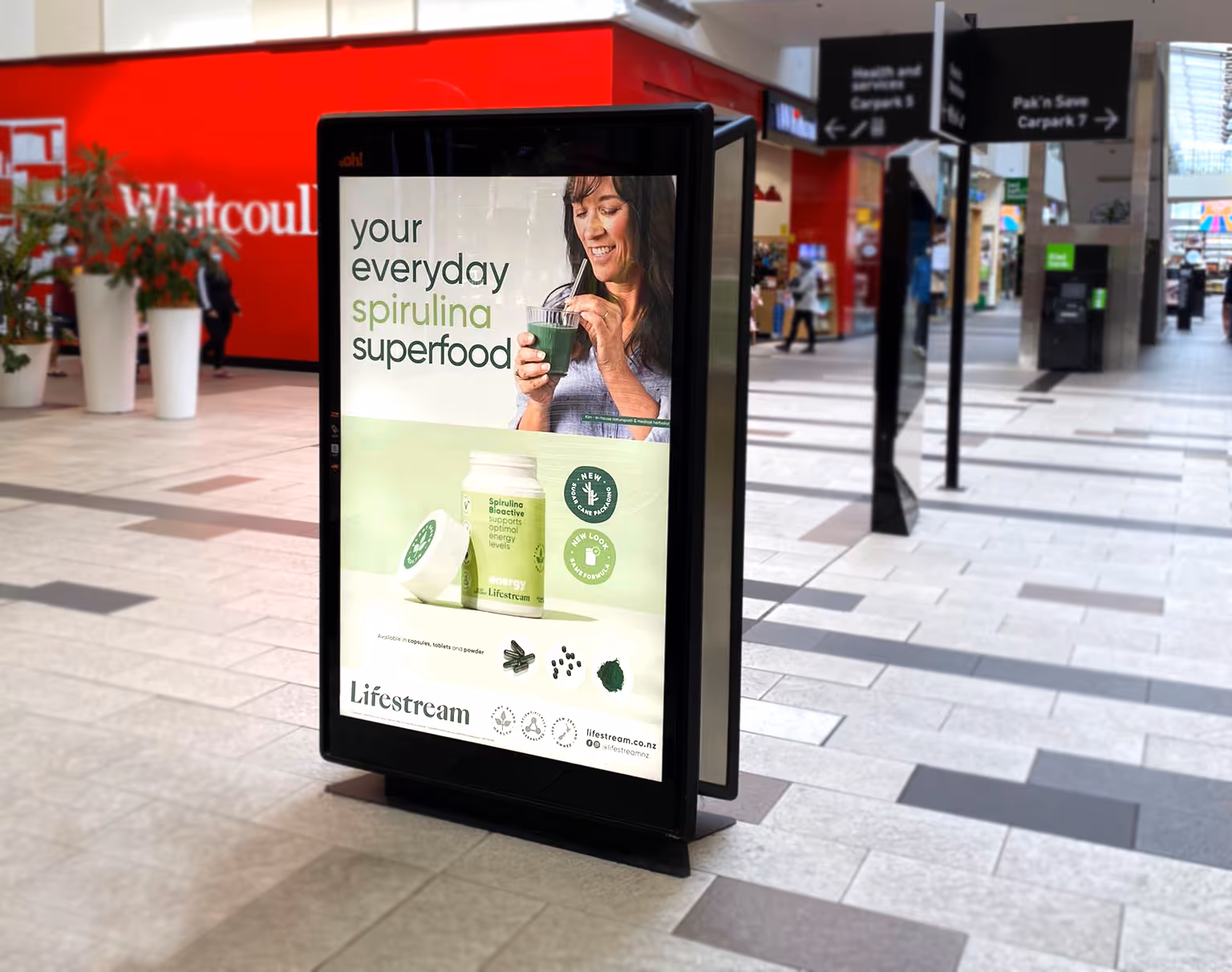 Susie Reid - Creative Campaign for Lifestream Spirulina Product Range