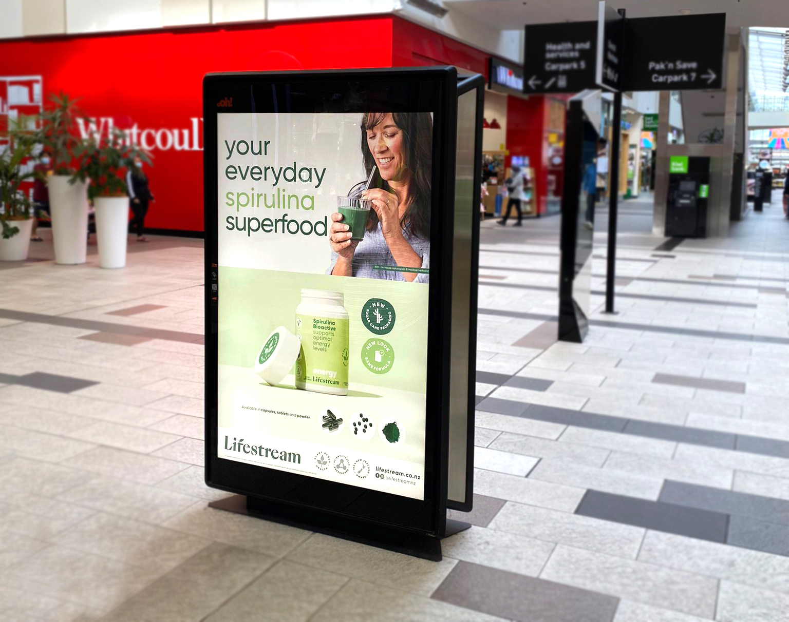 Susie Reid - Creative Campaign for Lifestream Spirulina Product Range