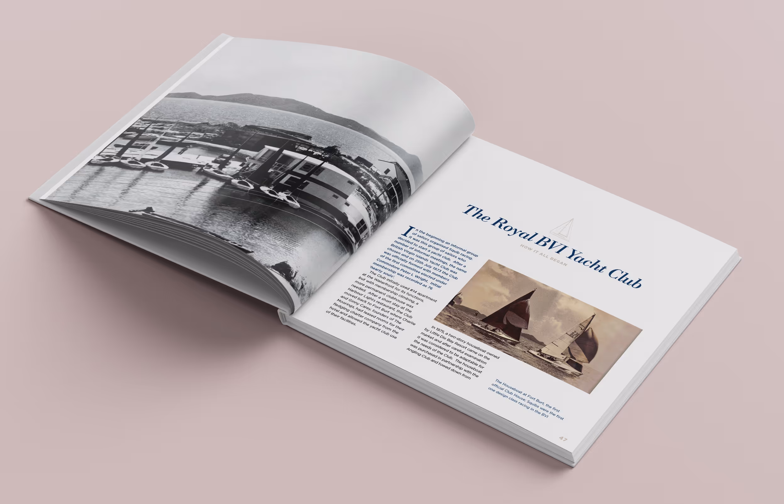 Emma Norton - Art Director and sole designer for the British Virgin Islands 50th Regatta Sailing Book (160 pages).