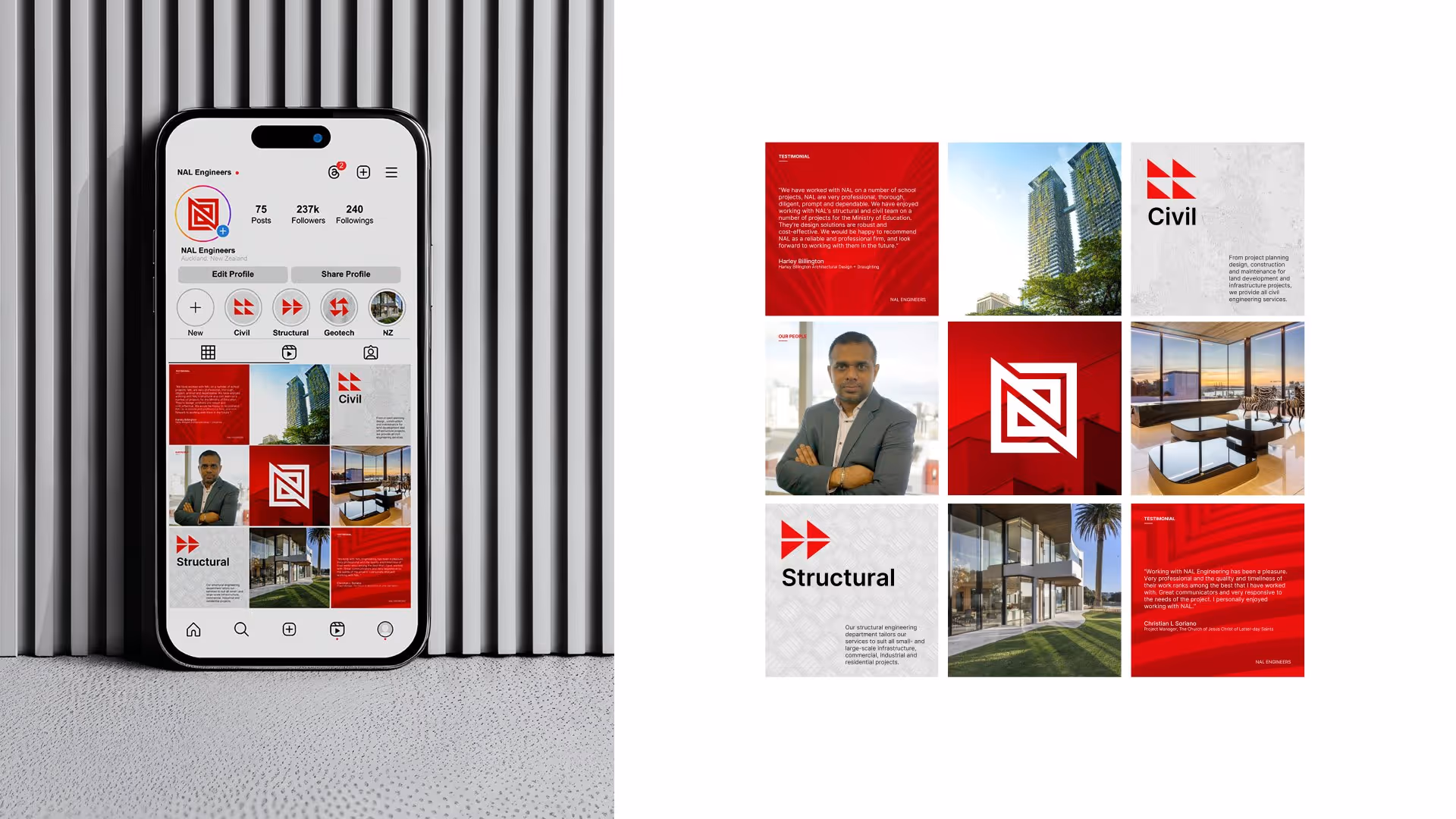 Lucie Blaze - NAL Engineers - Visual Identity