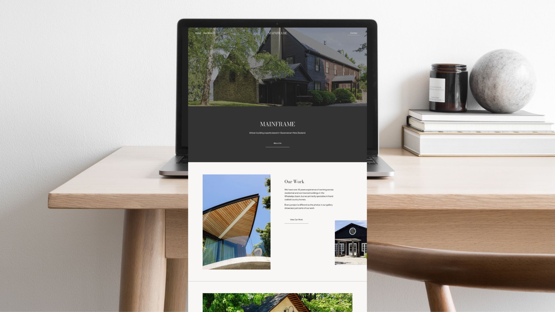 Ella Hodgson - Squarespace Website for a High-End Artisan Building Company
