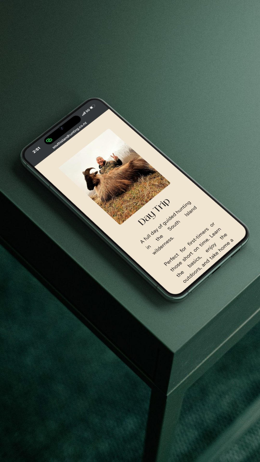 Tieta Moreno - Taking the Fear Out of Hunting. SOUTH ISLAND HUNTING.