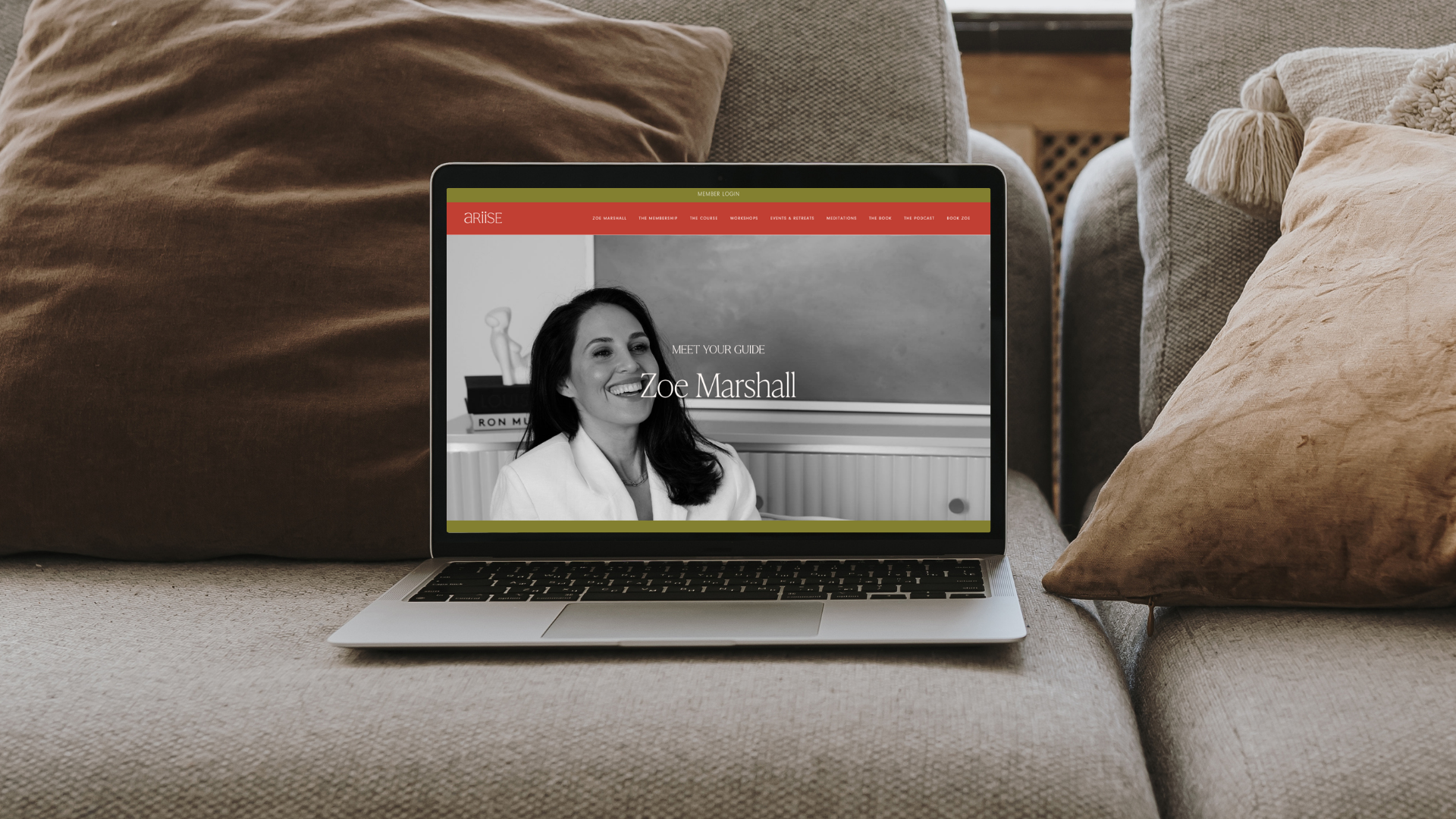 Ellie Manahi - Membership Website Design and Development for Ariise by Zoe Marshall