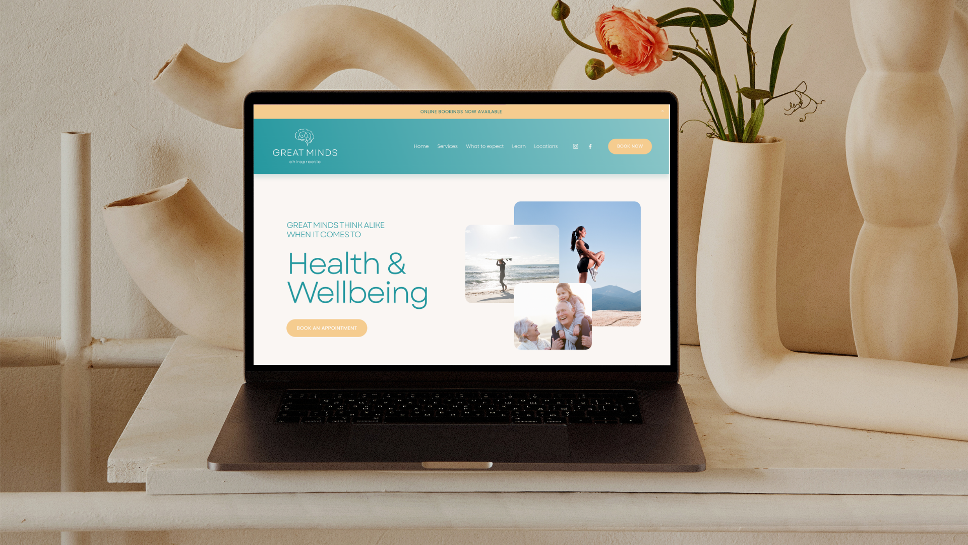 Ellie Manahi - Great Minds Chiropractic Rebrand and Website