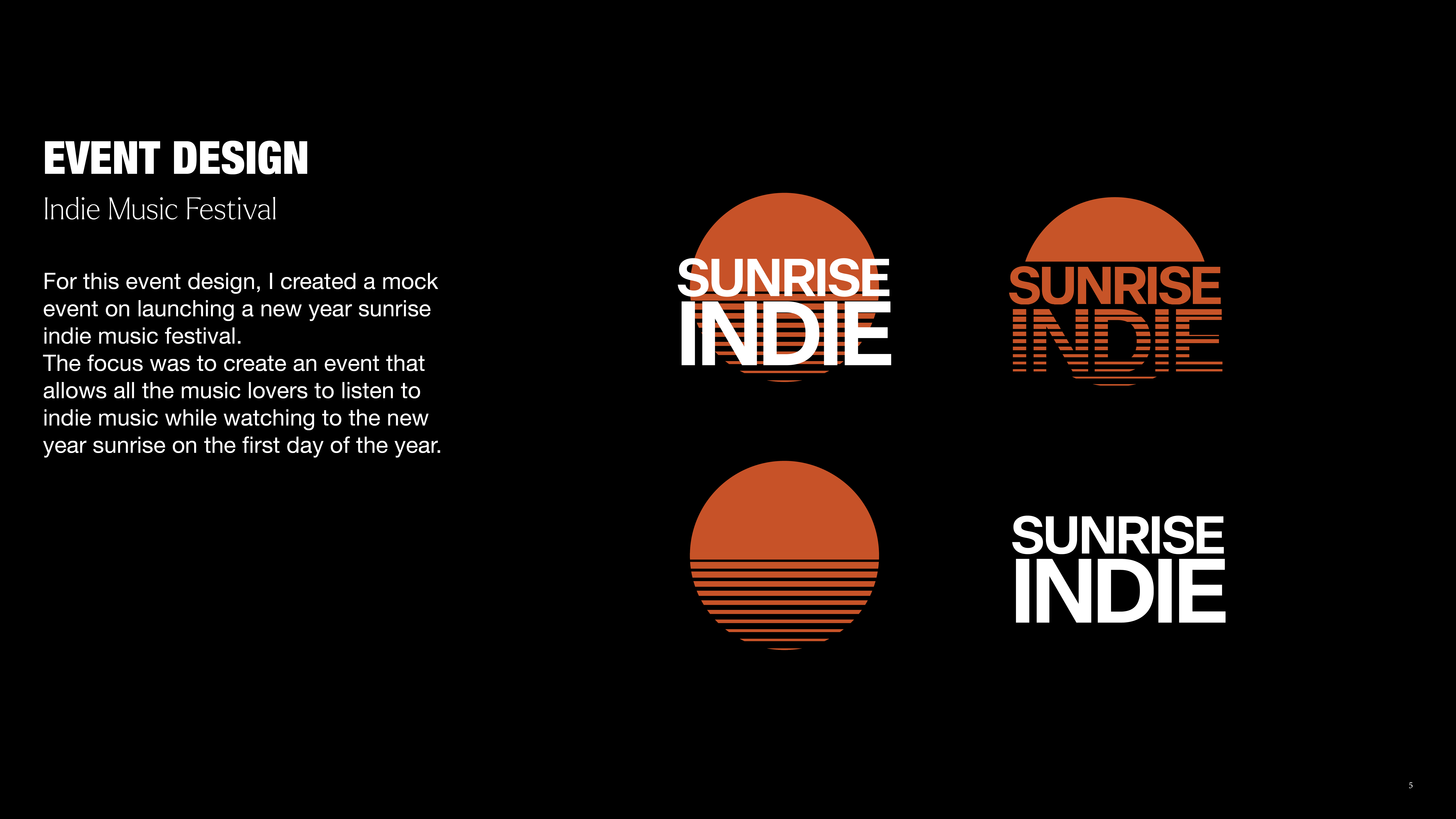 Xitong Ou - Indie Music Festival Event Design (Concept Project)