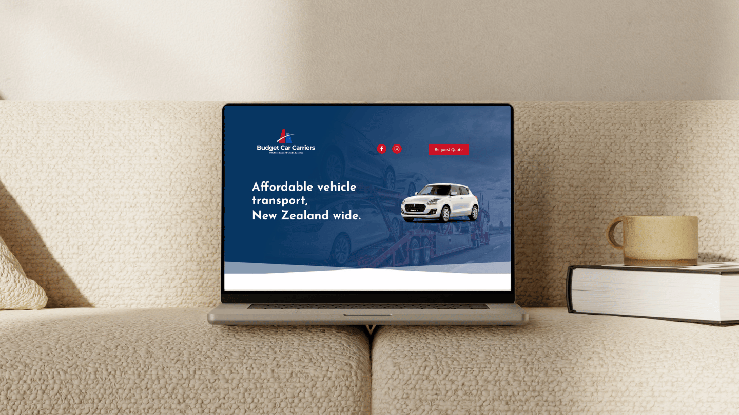 Ellie Manahi - WordPress Landing Page for Budget Car Carriers