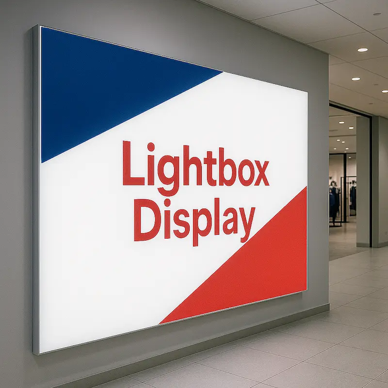 Backlit Lightbox Display