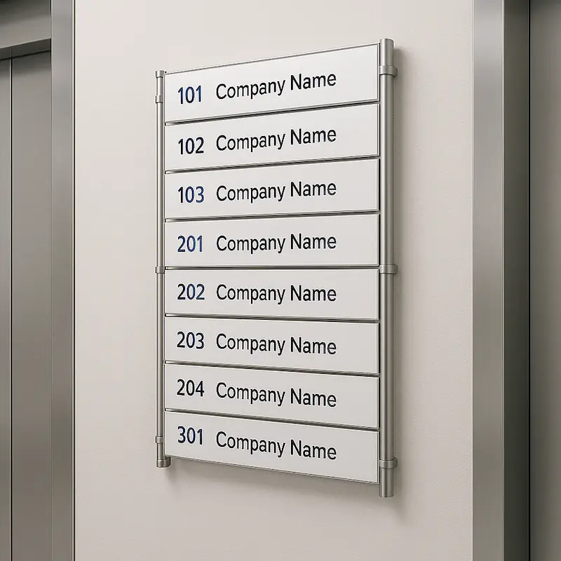 Lobby Directory Sign