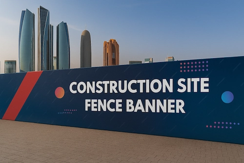 Construction barriers represent massive graphic canvases in high-traffic locations where thousands view daily. Rather than bare plywood signaling disruption, professional graphics transform necessities into marketing assets generating awareness and interest.