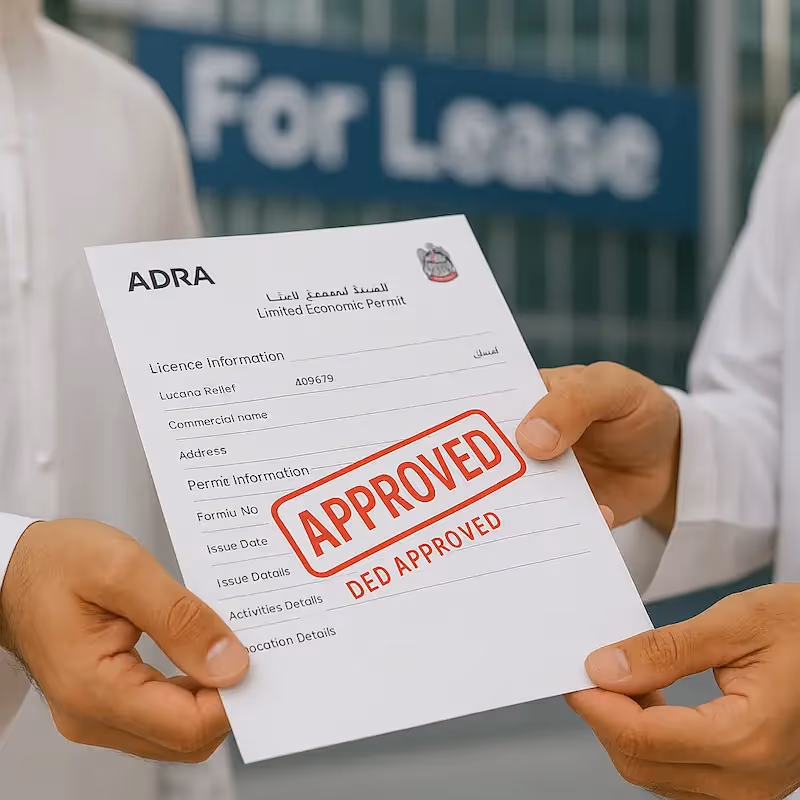 Permit service for temporary real estate banners. Legal outdoor display across Abu Dhabi.