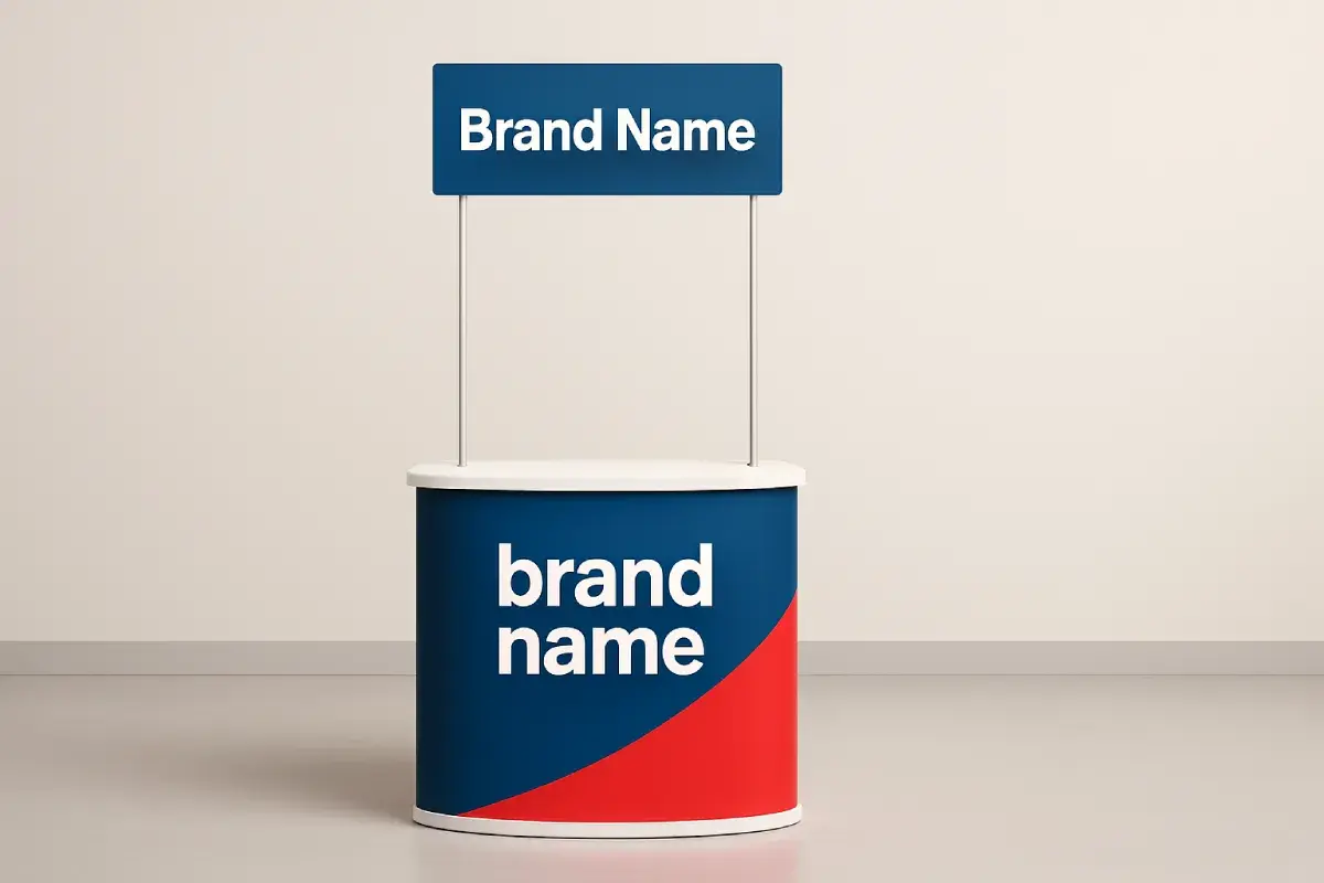 Custom exhibition stands and promotional displays for trade shows, retail activations, and events