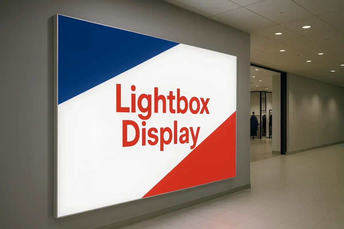 Illuminated graphic displays with LED lighting for indoor or outdoor.