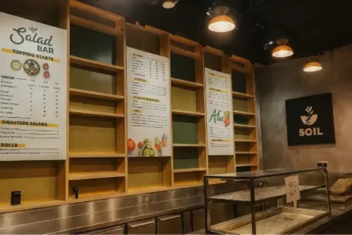 Board menu supply and installation using 10mm foam boards with printed vinyl sticker facia for restaurant interior dining area information displays