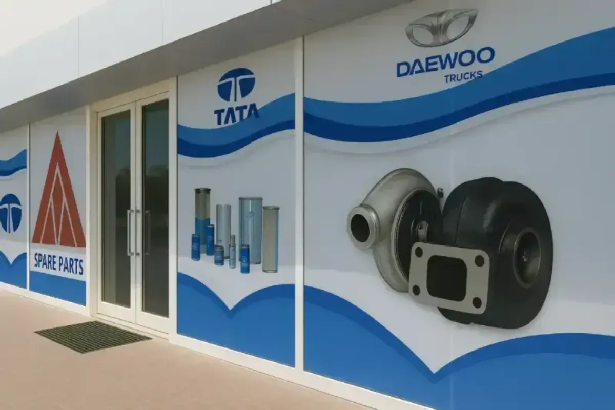 Premium 30/70 perforated one-way vision window film for automotive spare parts division providing interior visibility with exterior brand display coverage