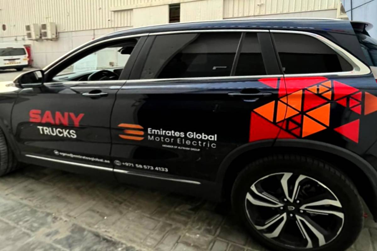 Partial vehicle wraps in Abu Dhabi by Ninety Nine Advertising LLC