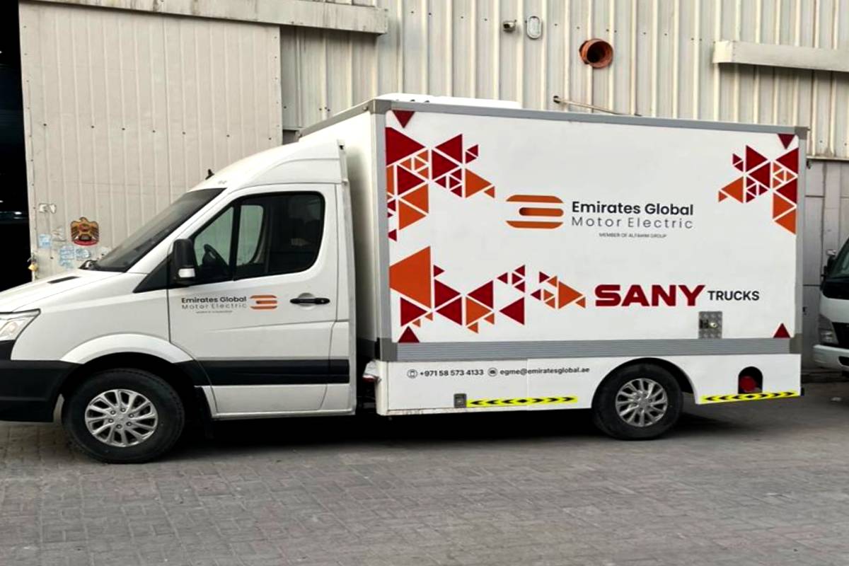 MLT Food Trailer Branding with black line art vinyl decals on a white Airstream at Al Hudayriyat Island, Abu Dhabi by Ninety Nine Advertising LLC.