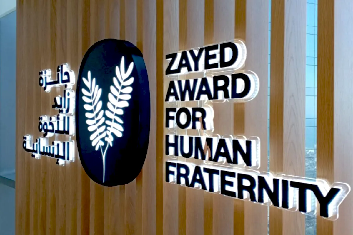 Edge Illuminated Acrylic Signage for Zayed Award Abu Dhabi 
