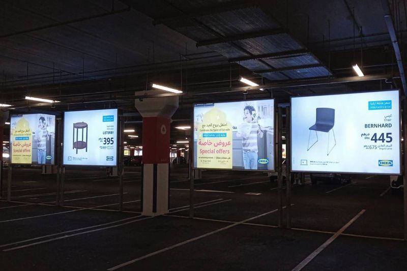 Professional signage installation Abu Dhabi - 3D signboard at commercial building
