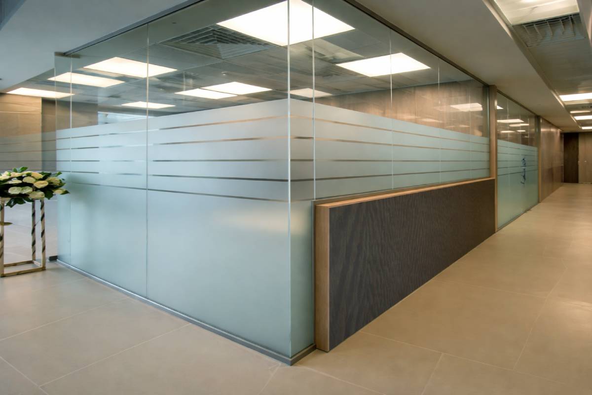 Frosted Glass Sticker - Printed Design