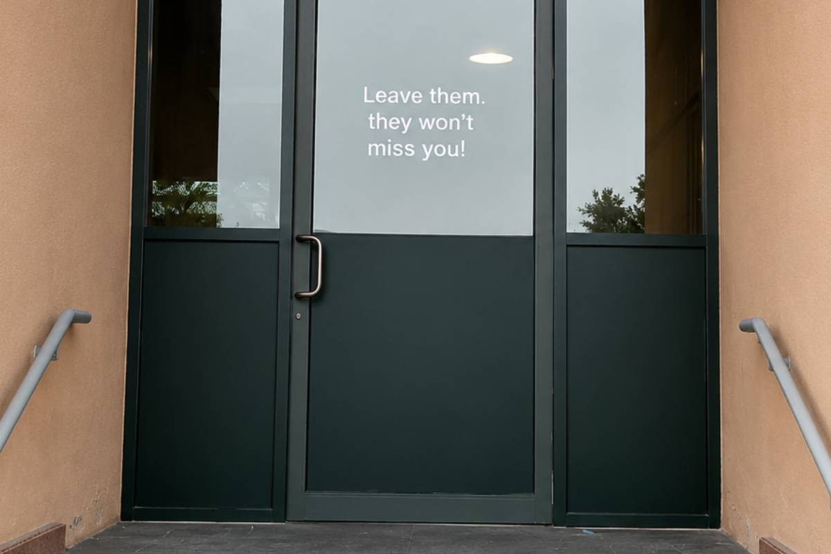 door window lettering in Abu Dhabi AL Saddyat
