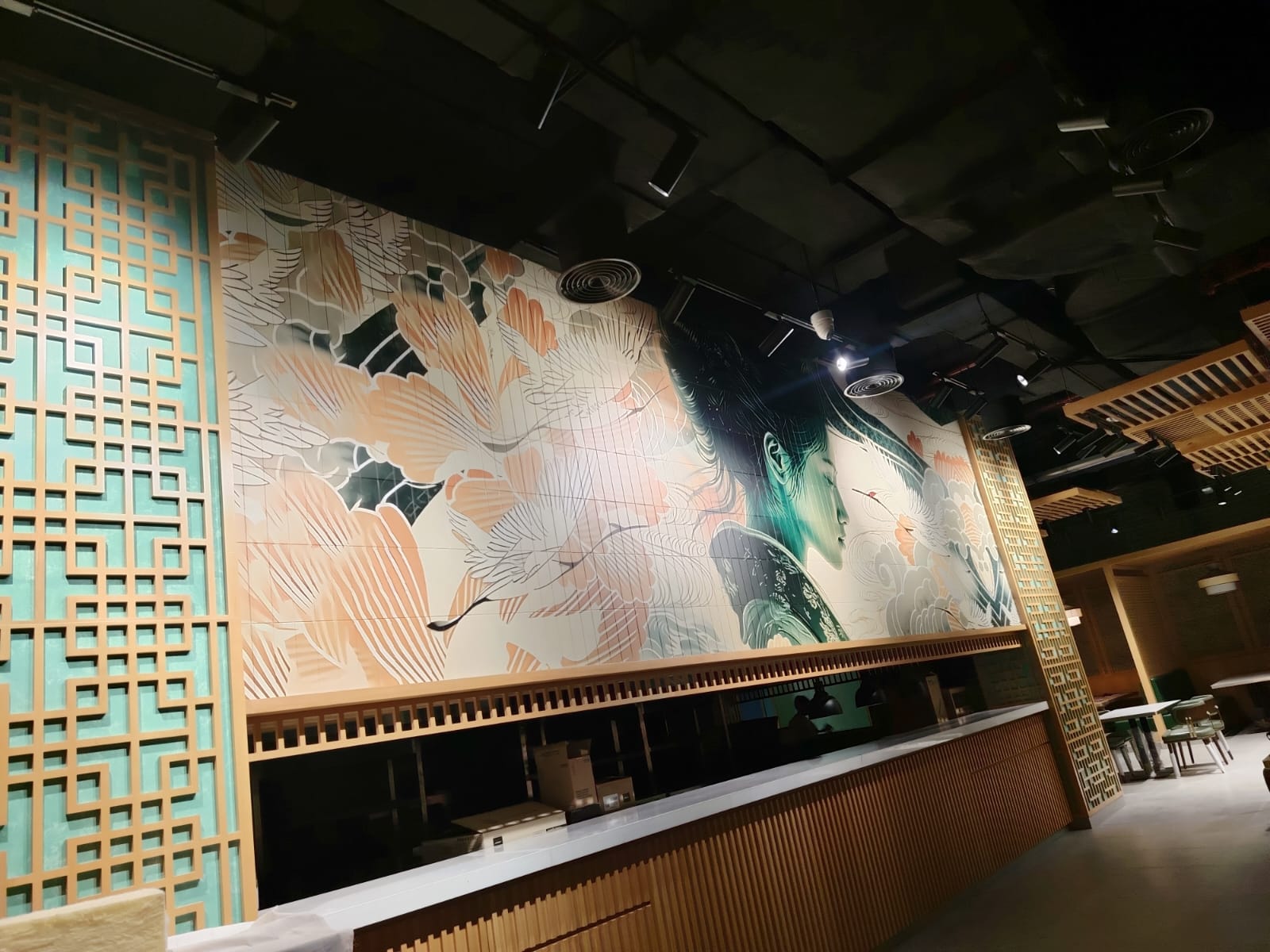 Golden Dragon Interior Wall Graphics