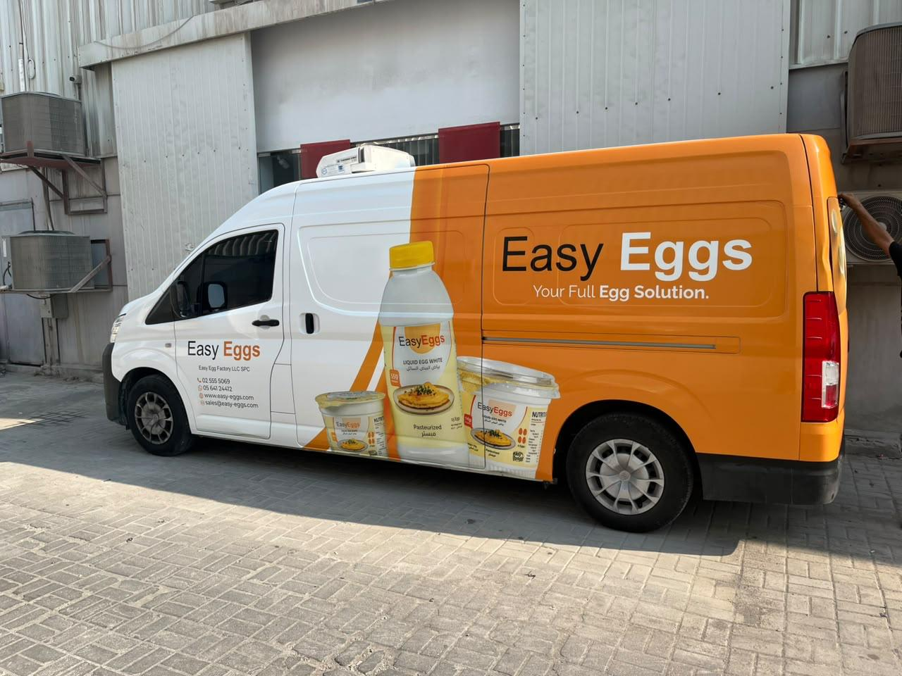 Easy Eggs Van Branding