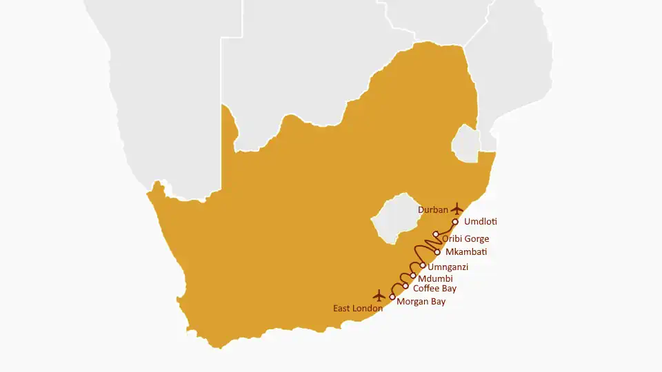 Map of tour