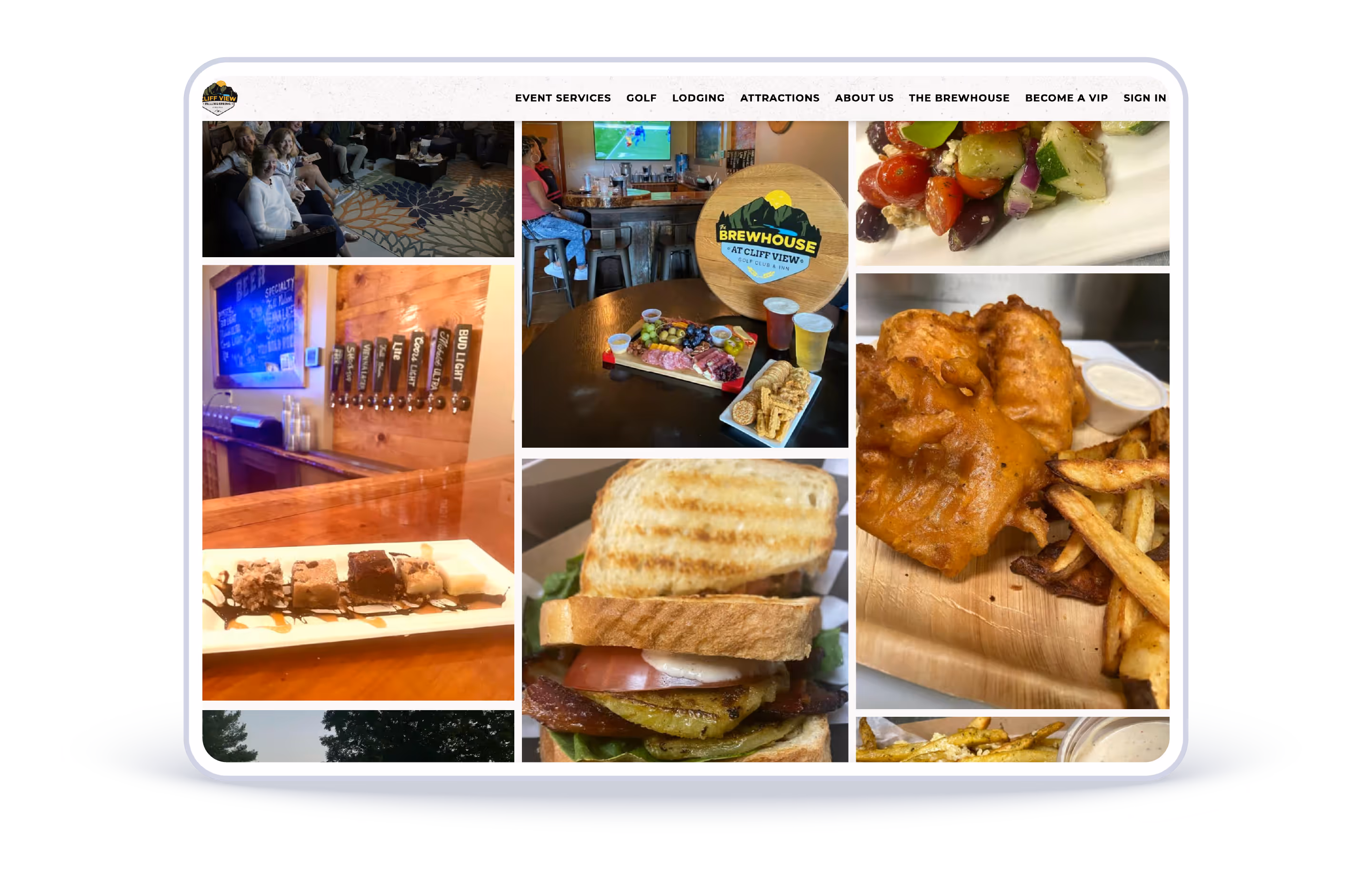 Cliff View example and Popmenu client.