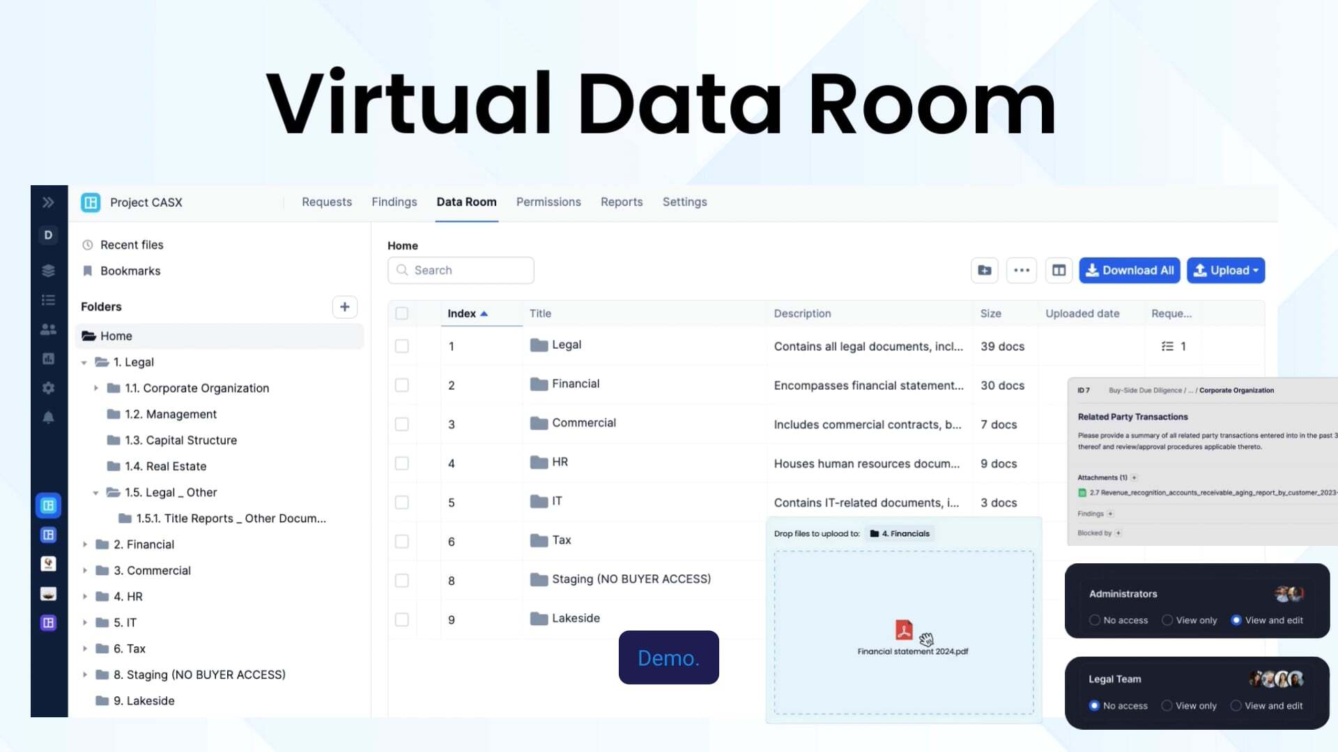 M&A Virtual Data Room (VDR) | DealRoom