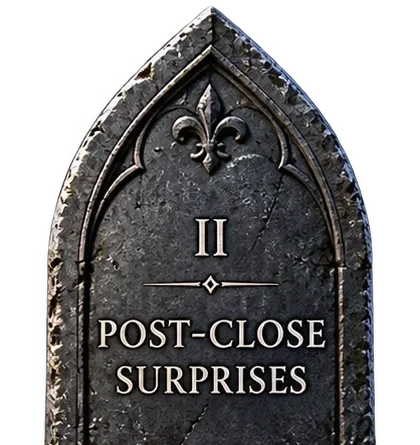 Chapter II: Post-Close Surprises