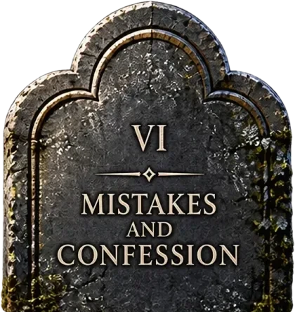 Chapter VI: Mistakes and Confession