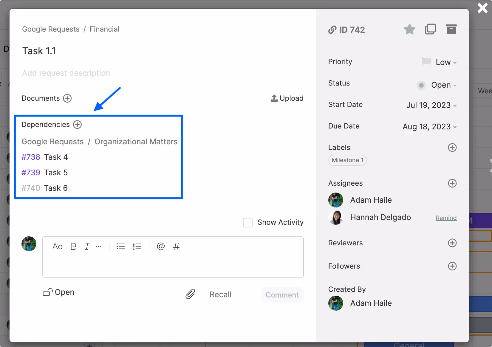 dependency assignment 