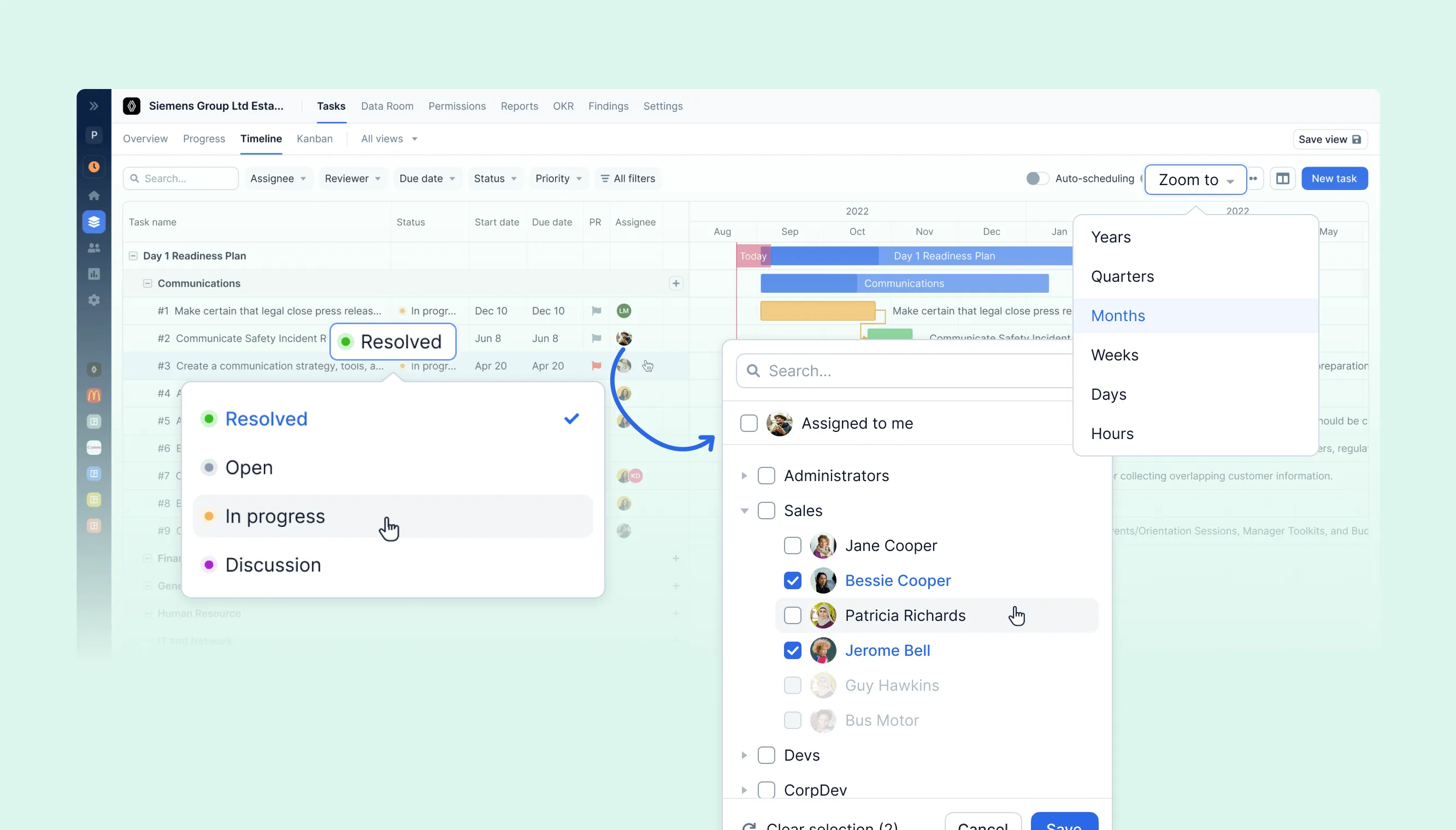 imrpvoed timeline view