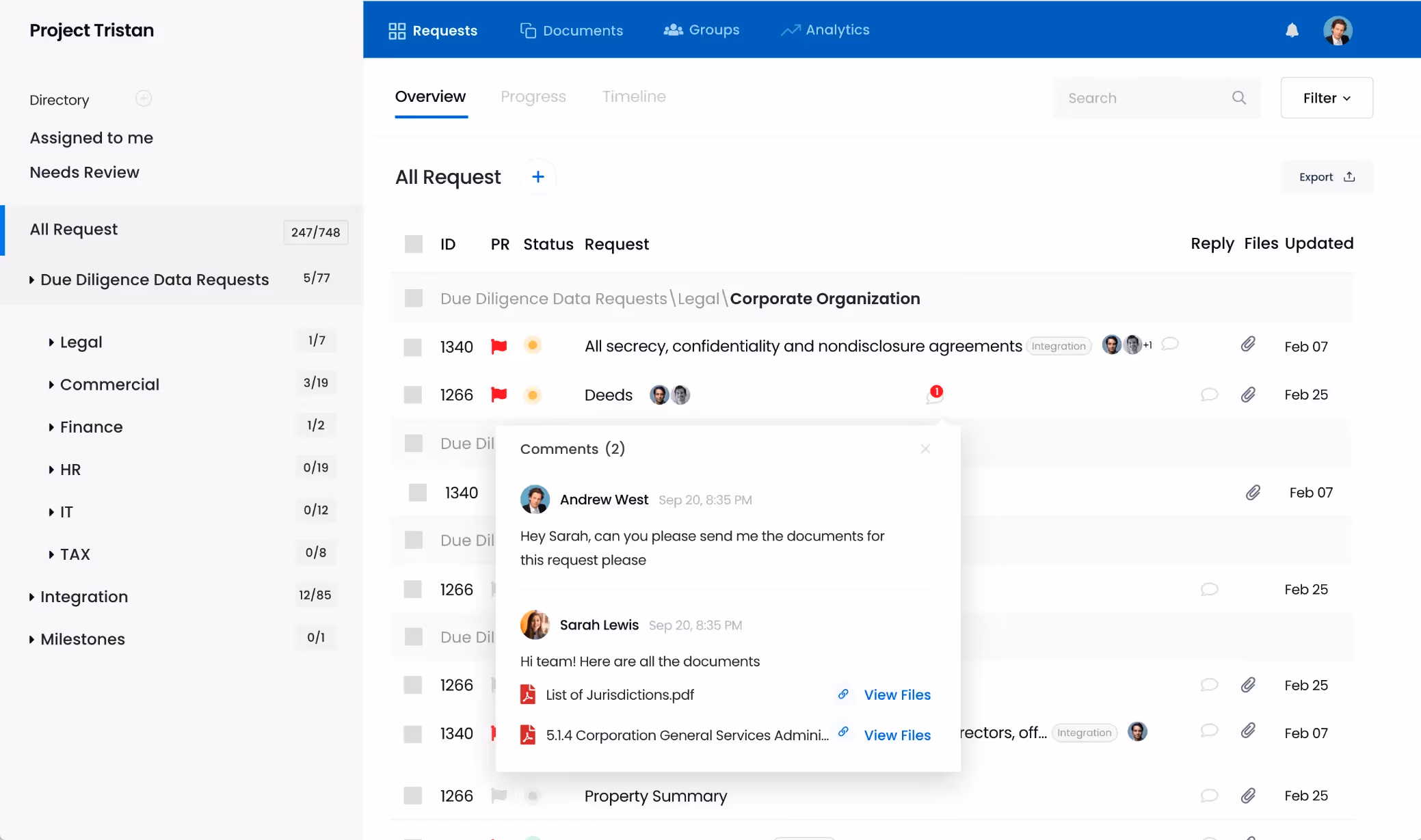 conducting due diligence