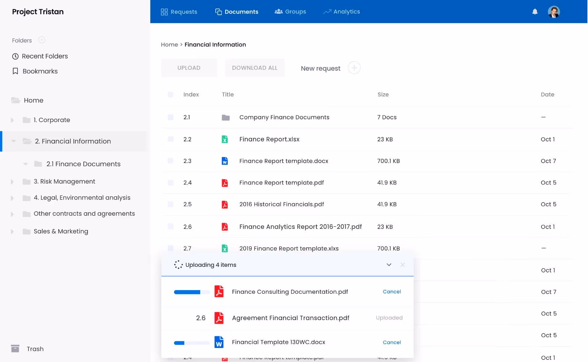 virtual data room for investment bankers