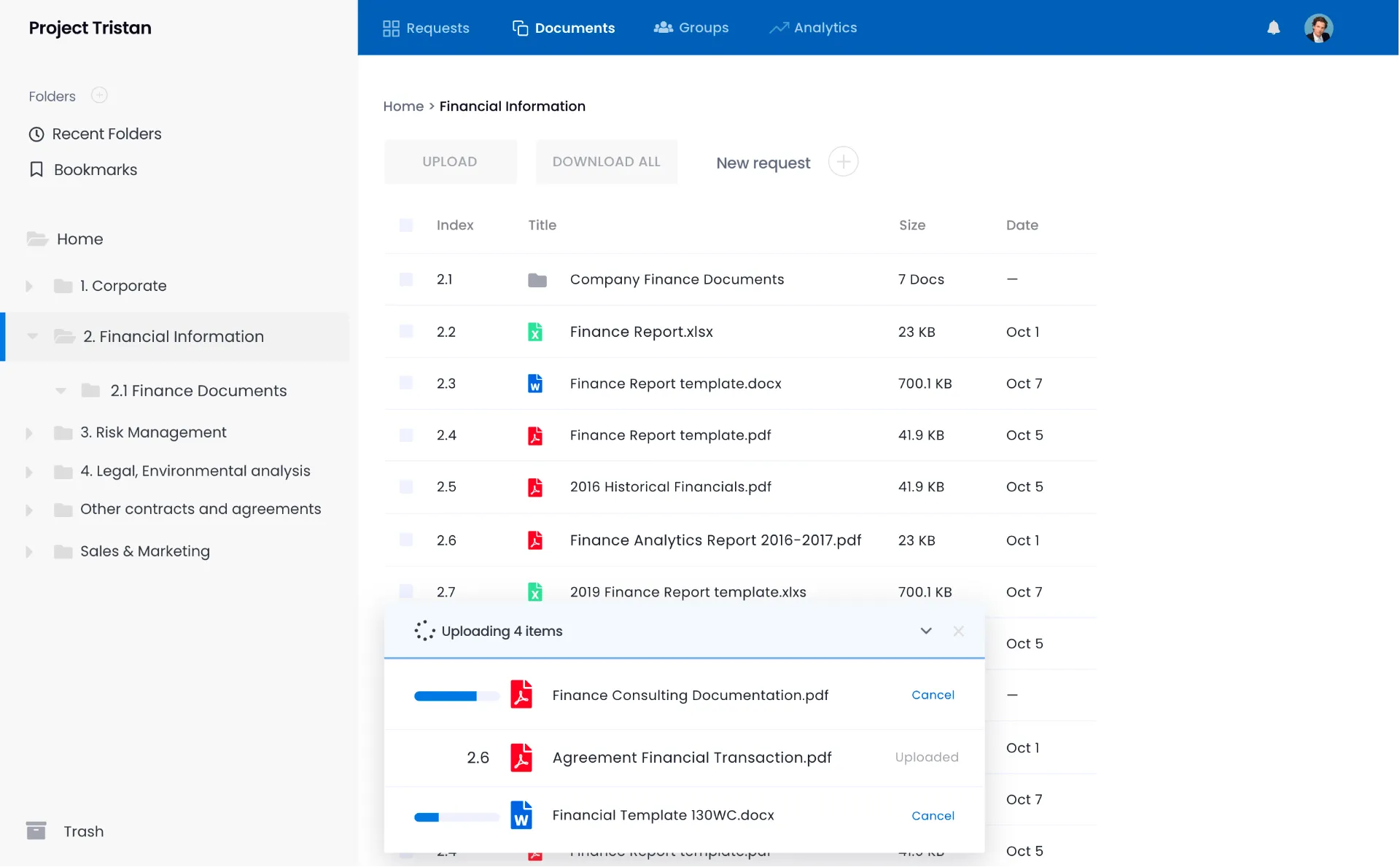 data room in private equity deal