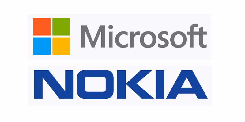 Microsoft and NOKIA logos