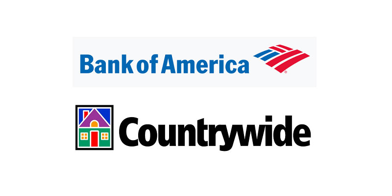 Bank of America and Countrywide logos