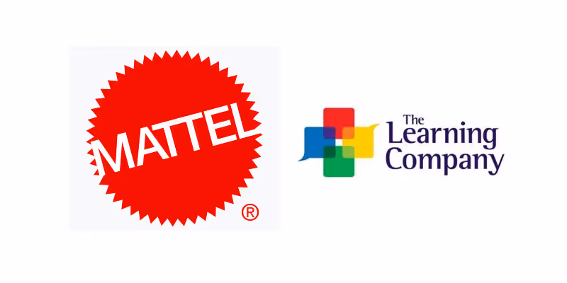 Mattel and The Learning Company logos