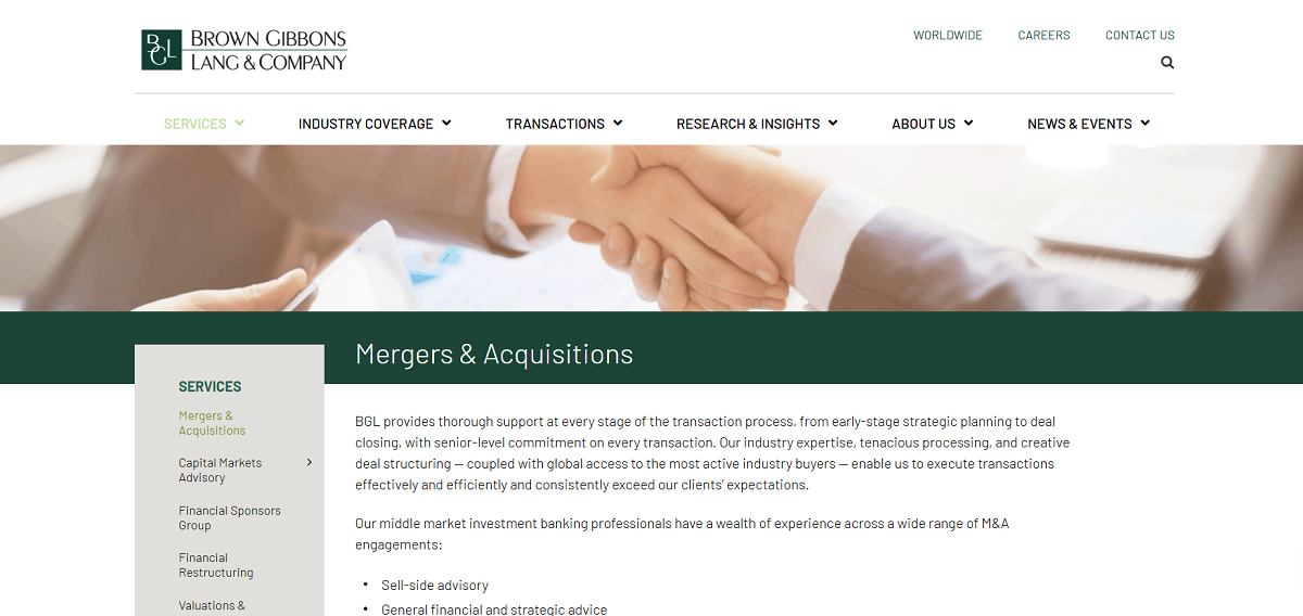 Brown Gibbons Lang & Company