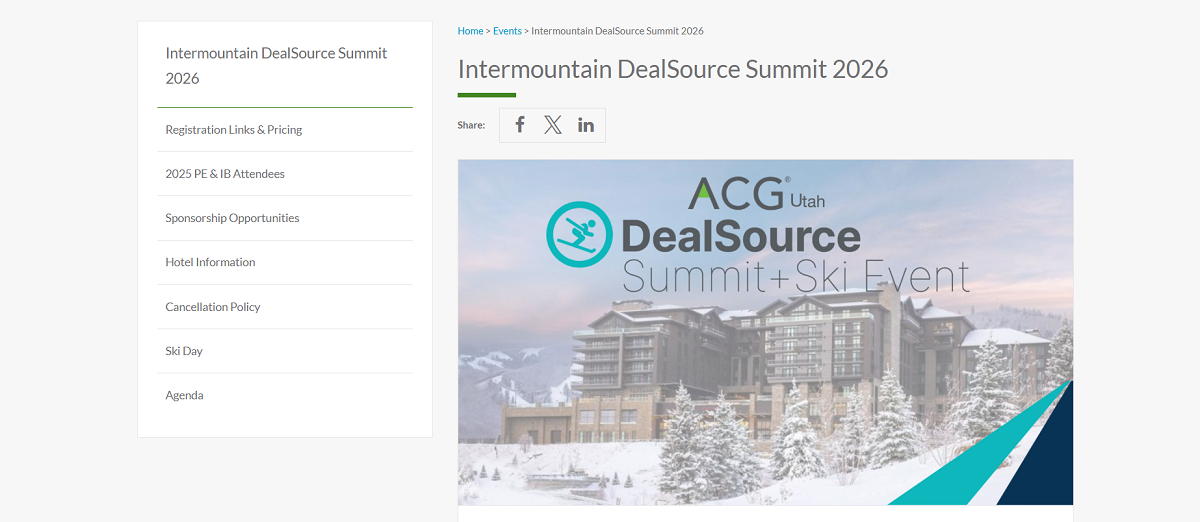 Intermountain DealSource Summit 2026