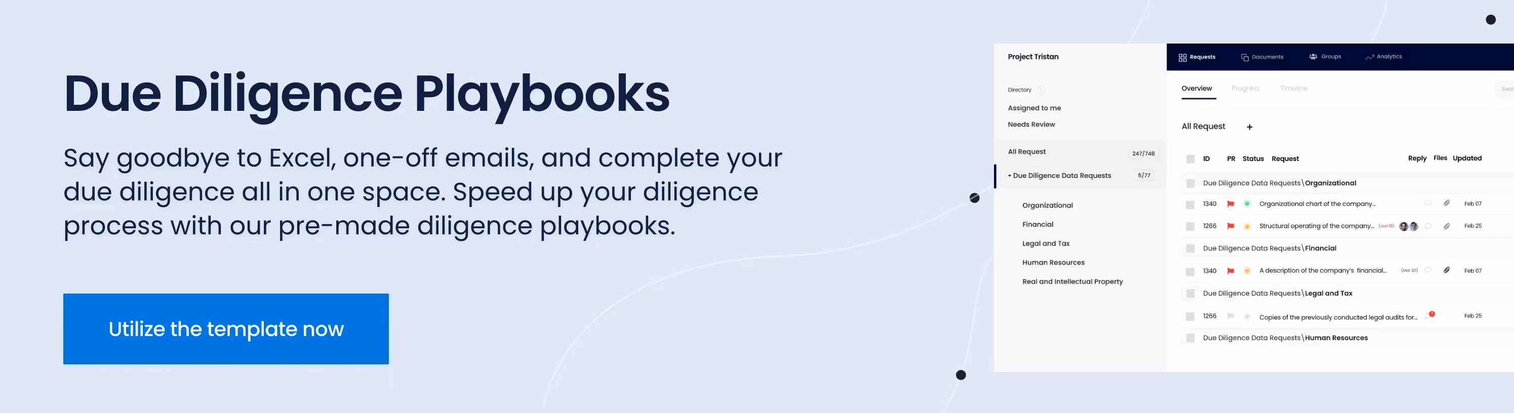 Due Diligence Playbooks