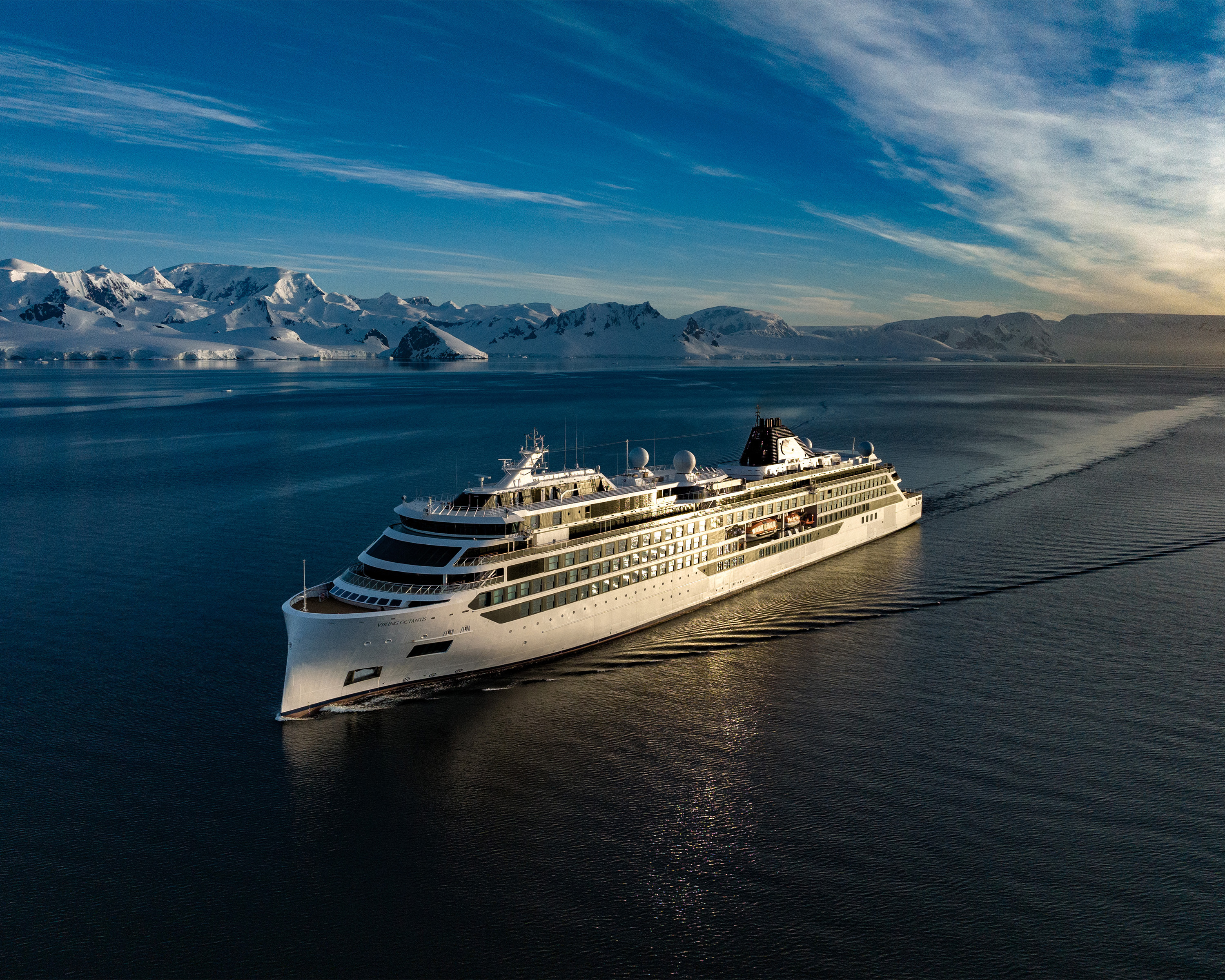 Collage of Viking ocean cruise ship, river cruise vessel, and Antarctic expedition ship