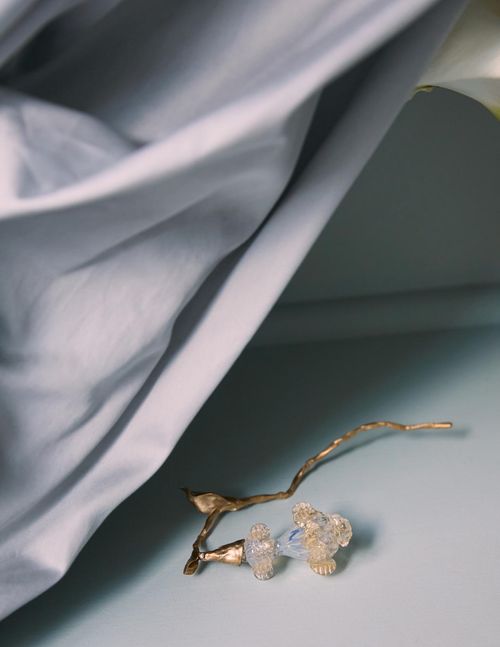 GLASS AND BRONZE flowers