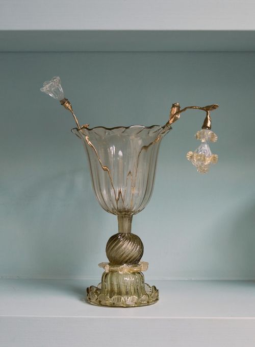 GLASS AND BRONZE flowers