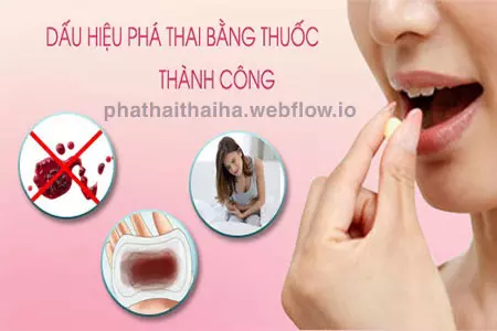 Dấu hiệu phá thai bằng thuốc thành công
