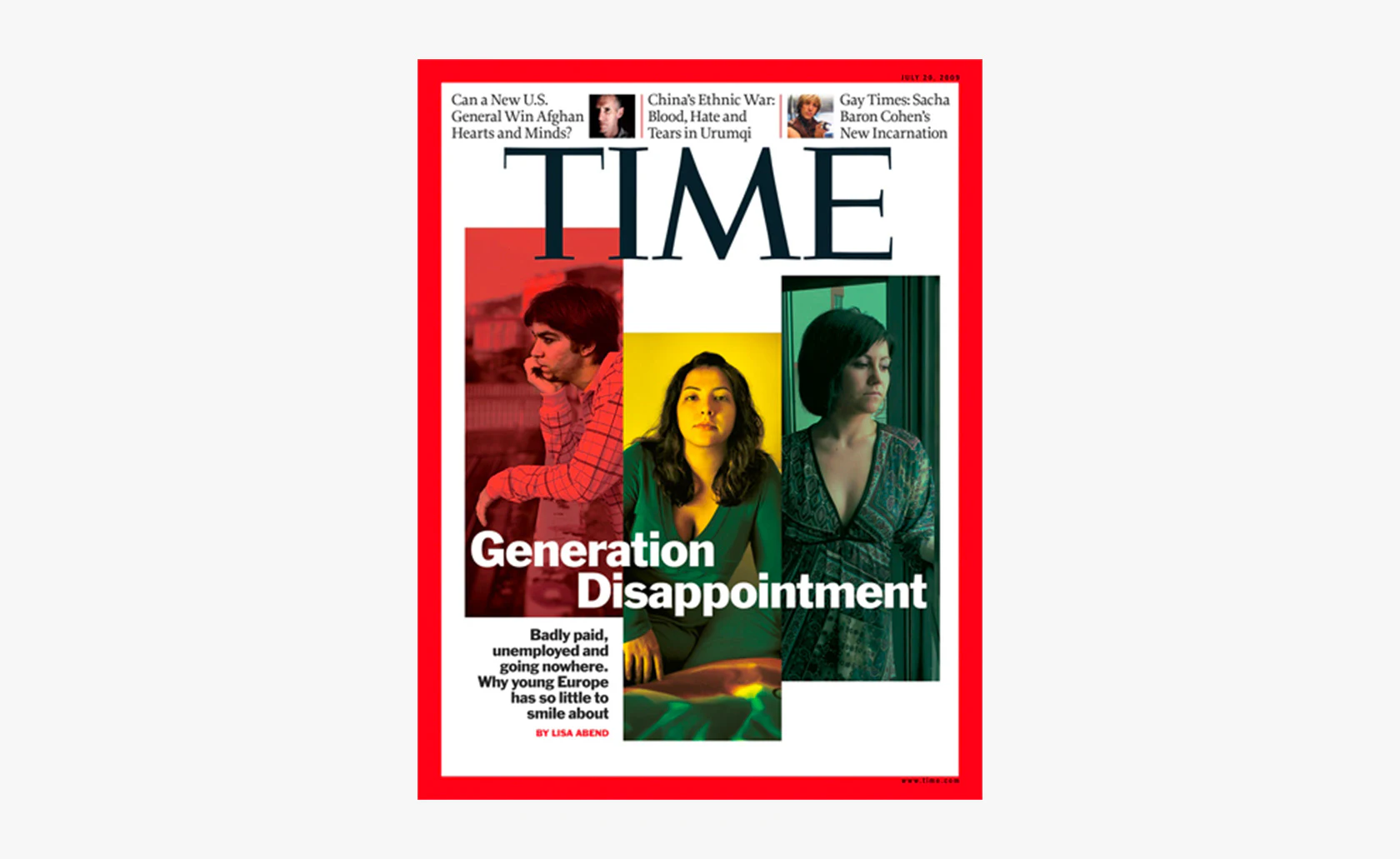 Couverture de Time intitulée Generation Disappointment.