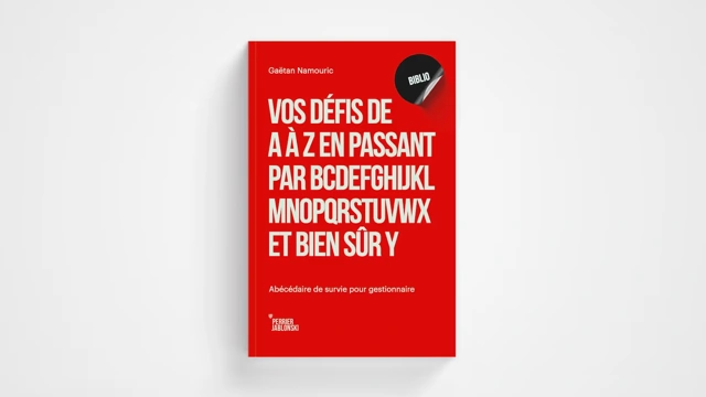 Couverture rouge du livre Vos défis de A à Z de Gaëtan Namouric.