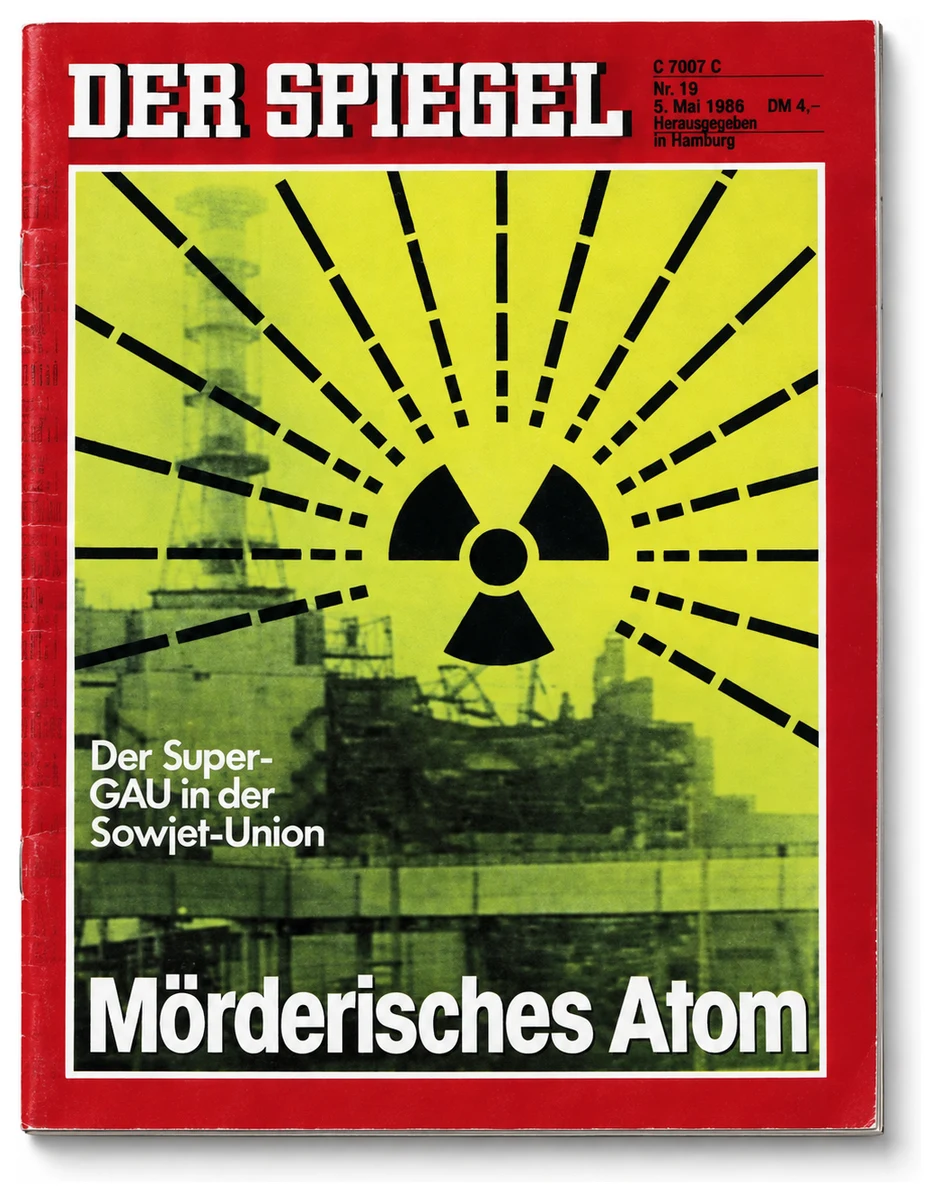 Der Spiegel, 5 mai 1986. Tchernobyl réveille la peur nucléaire.