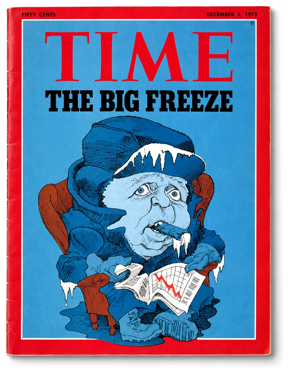 TIME, 3 décembre 1973. Le choc pétrolier fait craindre un hiver sans chauffage.